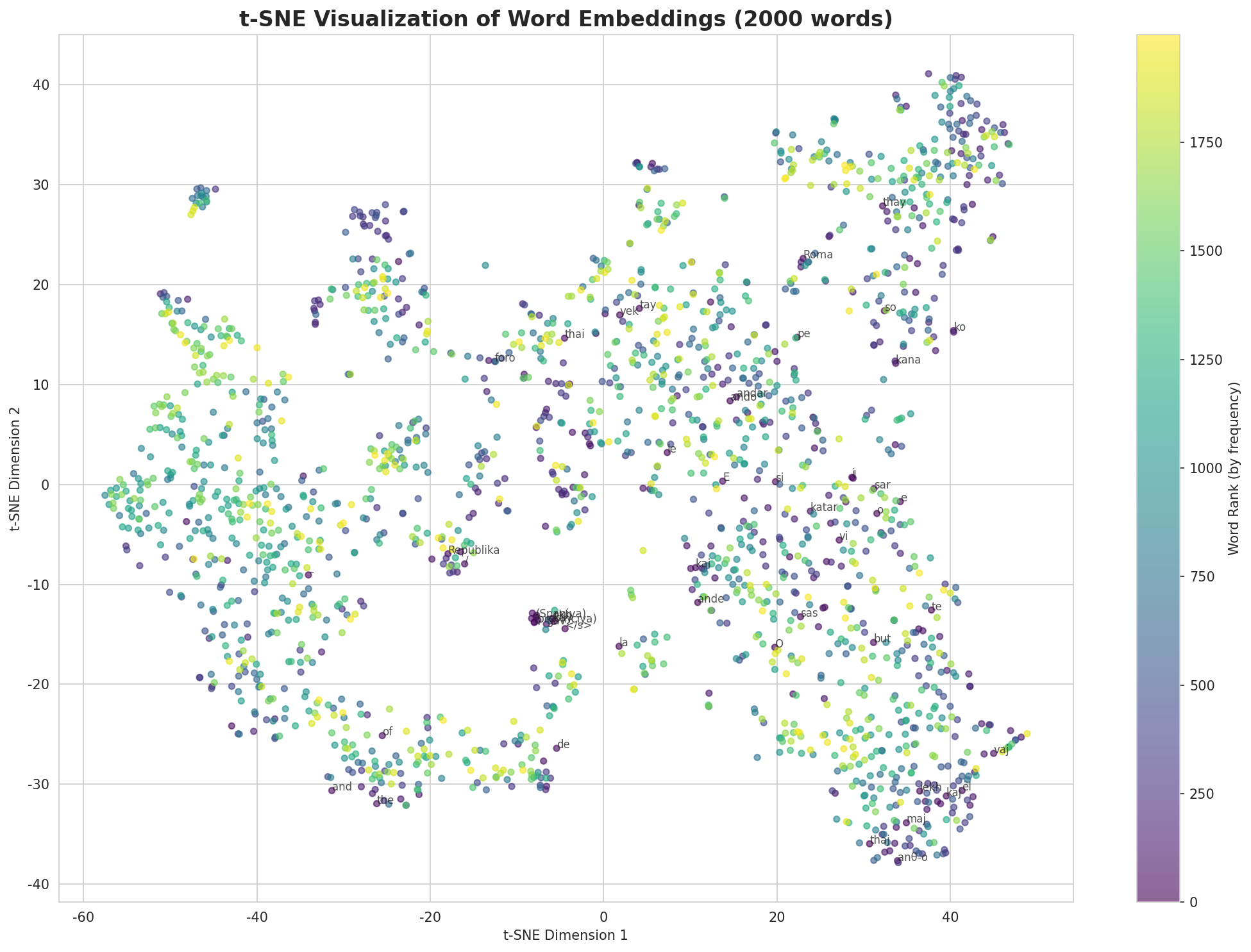 t-SNE Words